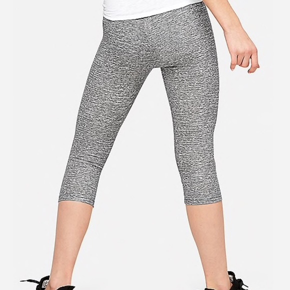 NWT Justice Gray Crop Leggings Size 8 - Picture 2 of 4